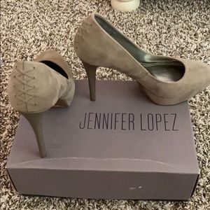 New Gray/nude Jennifer Lopez heels